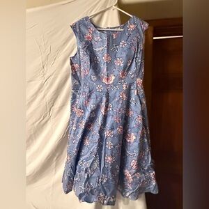 Joules Blue Floral Dress